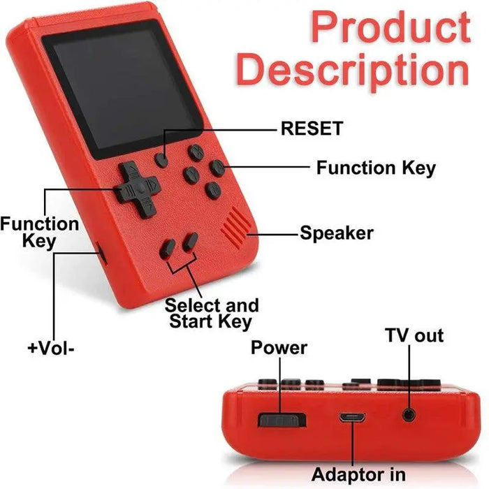 Retro Handheld Games Console with 400 Classic Games BARSUPPLY