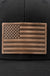 American Flag Hat | Leather Patch Trucker Hat - LECCE
