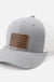 American Flag Hat | Leather Patch Trucker Hat - LECCE