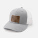 American Flag Hat | Leather Patch Trucker Hat - LECCE