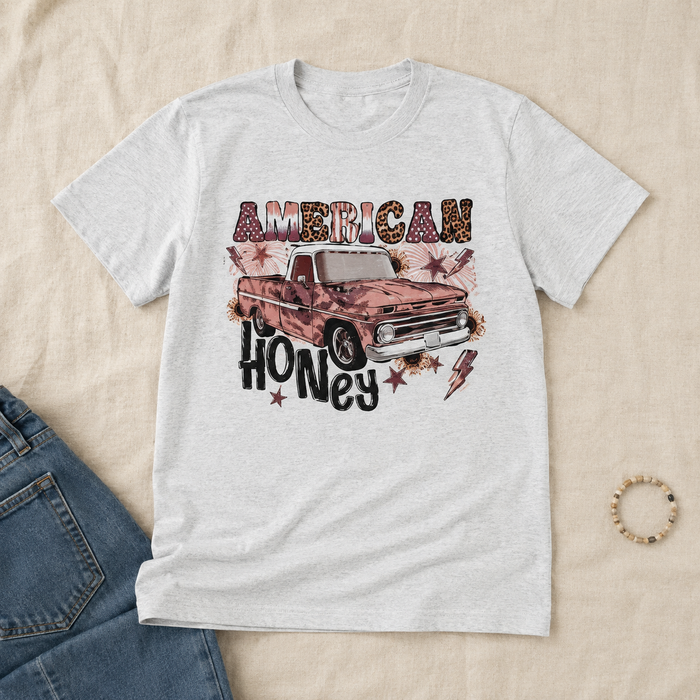 American Honey T-shirt flat lay