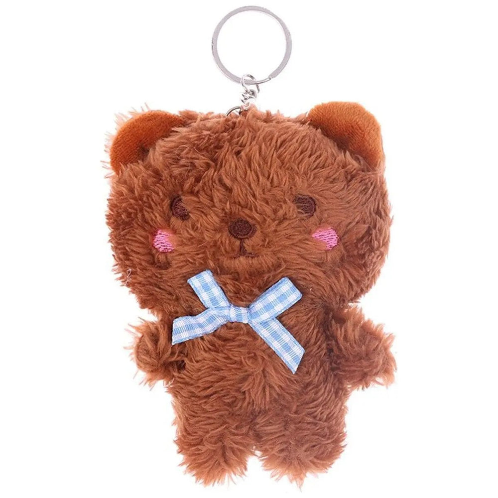 Animal Fuzzy Teddy Faux Fur Key Chain - LECCE