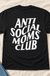 Anti Social Moms Club T-shirt back flat lay