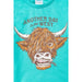 Aqua Highland Cow Printed Boys Tee - shirt - LECCE
