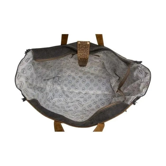 Asher Canvas And Hairon Bag - LECCE