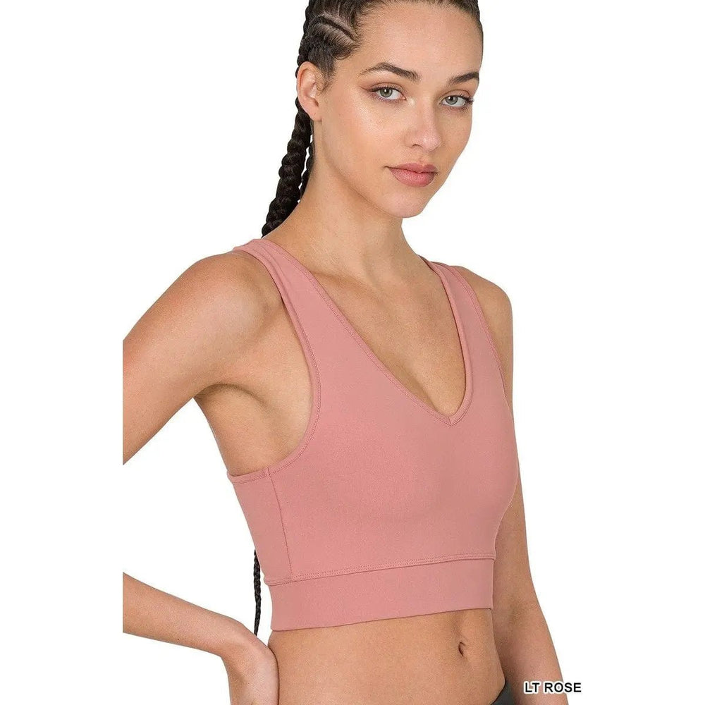 Athletic Racerback Cropped Tank Top - LECCE