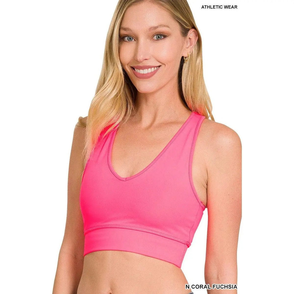 Athletic Racerback Cropped Tank Top - LECCE