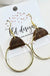 Austins Earrings Brown/Gold - LECCE
