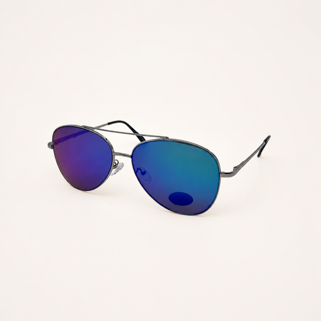 Aviator Flat Lens Sunglasses
