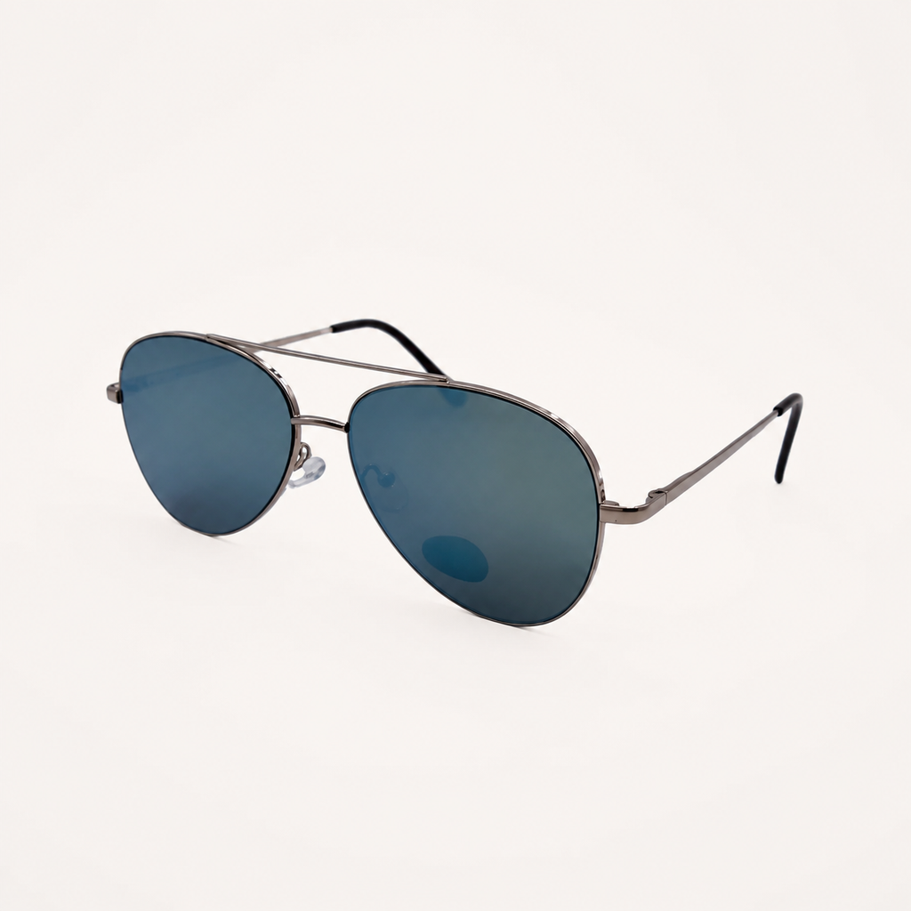 Aviator Flat Lens Sunglasses
