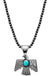 Aztec Gemstone Thunderbird Navajo Pearl Necklace - LECCE