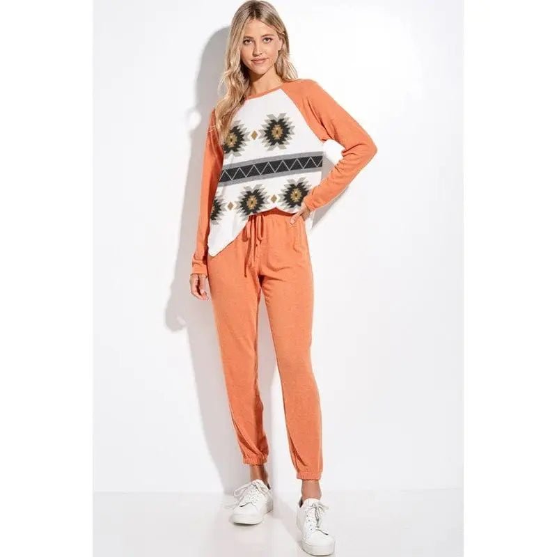Aztec Lounge Wear Set - LECCE
