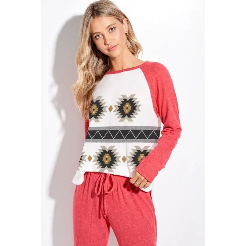 Aztec Lounge Wear Set - LECCE