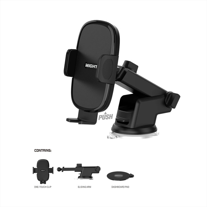 Mighty Wireless Windshield and Dashmount Car Holder MK04