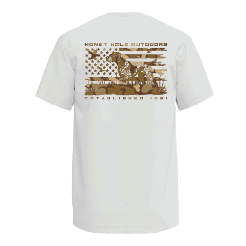 Short Sleeve - Pointer Flag - Bone Honey Hole Outdoors