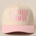 SMOKE SHOW Typographic Embroidery Baseball Cap Fashion City