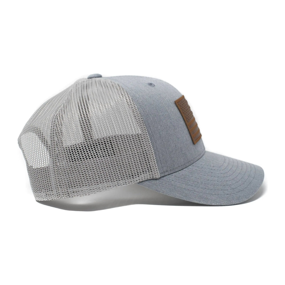 American Flag Hat - Grey 13 Stripes