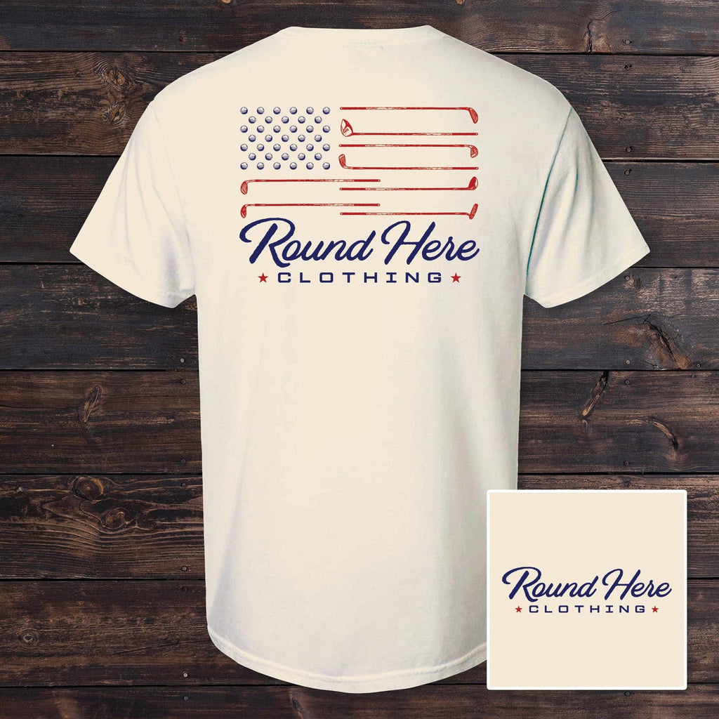 'Round Here Clothing Golf Flag T-Shirt