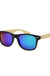 Classic Frame Bamboo Mirror Lens Unisex Mens Womens Sunnies Shark Eyes, Inc