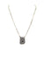 Checkered Bubble Initial Necklace Snowing West