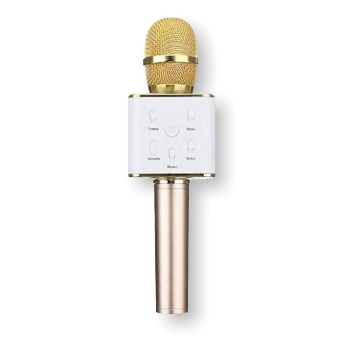 Karaoke Microphone with Power Bank Rose Gold