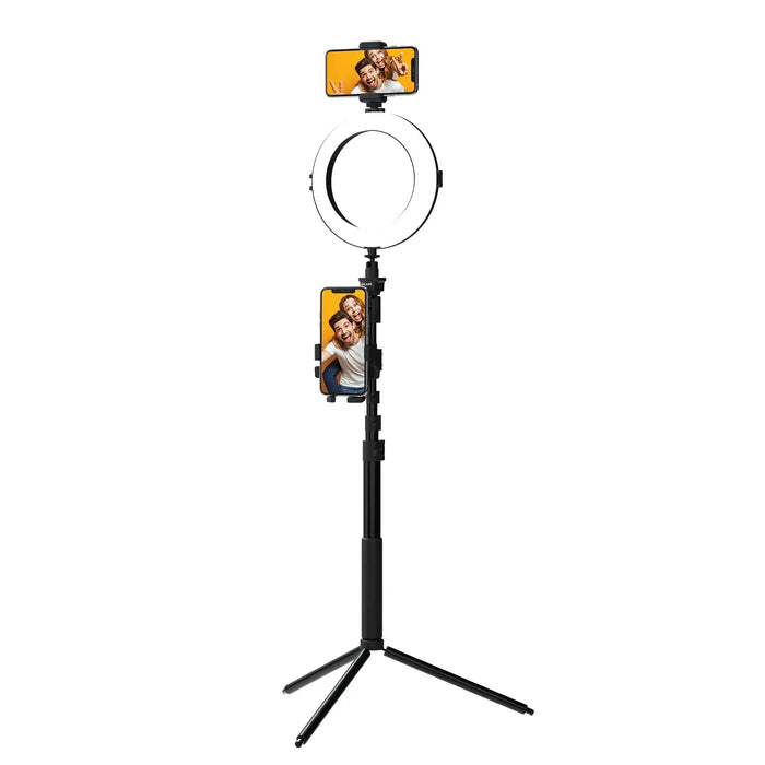 LivePro Multi-Media Station - 8 in LED Ring Light, Du