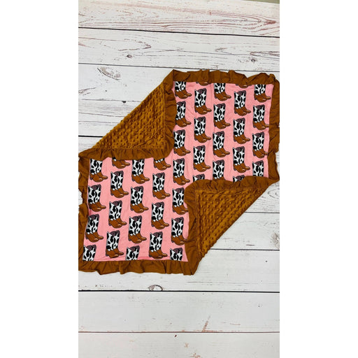 Baby Ruffle Boots Printed Blanket - LECCE