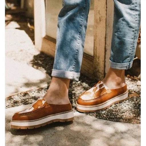 Backless Faux - Fur - Lined Loafers - LECCE