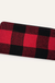 BUFFALO PLAID WALLET RED on soft white background