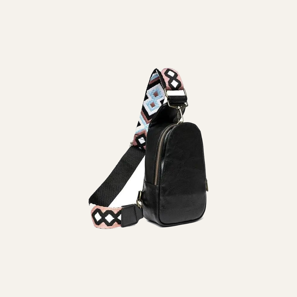 Hot vegan leather fanny packs with guitar strap