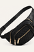 Quilted Sling Belt Bum Bag on soft white background