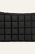Quilted Cosmetic Makeup Pouch Clutch Bag on soft white background