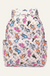 Kids Checkered Character Backpack on soft white background