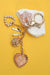 Bag Charm - Pressed Flower Bow Pearl Heart Charms - LECCE