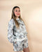 Baggy Camo Print Pullover & Drawstring Shorts Set - LECCE