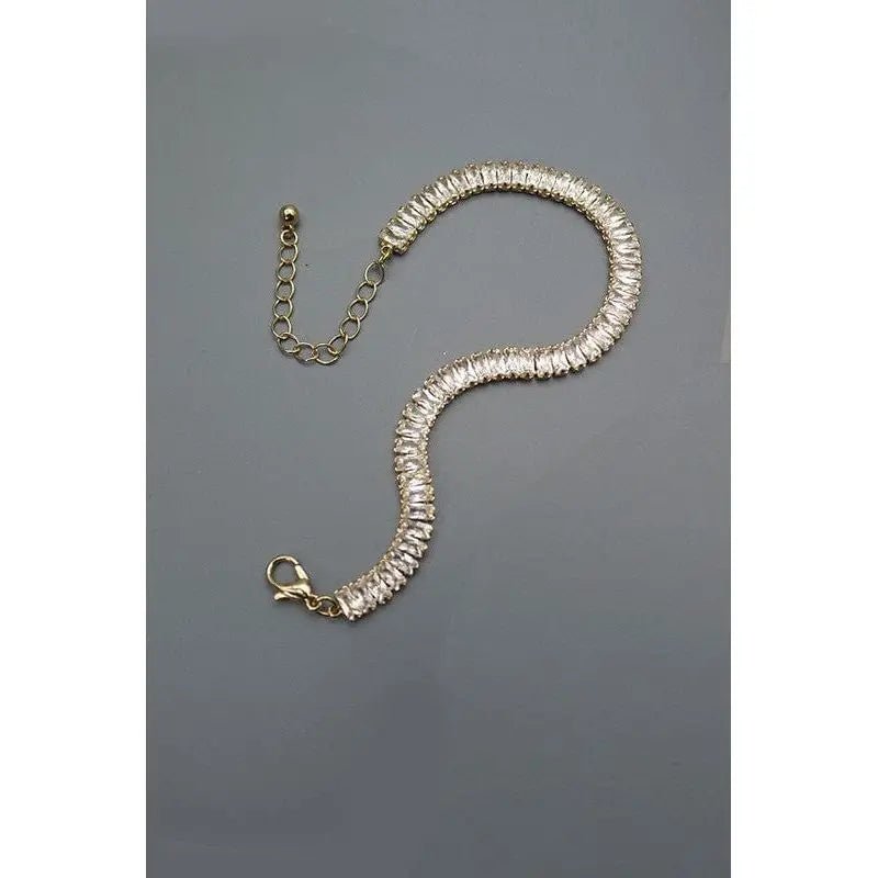 Baguette Stone Clasp Bracelet