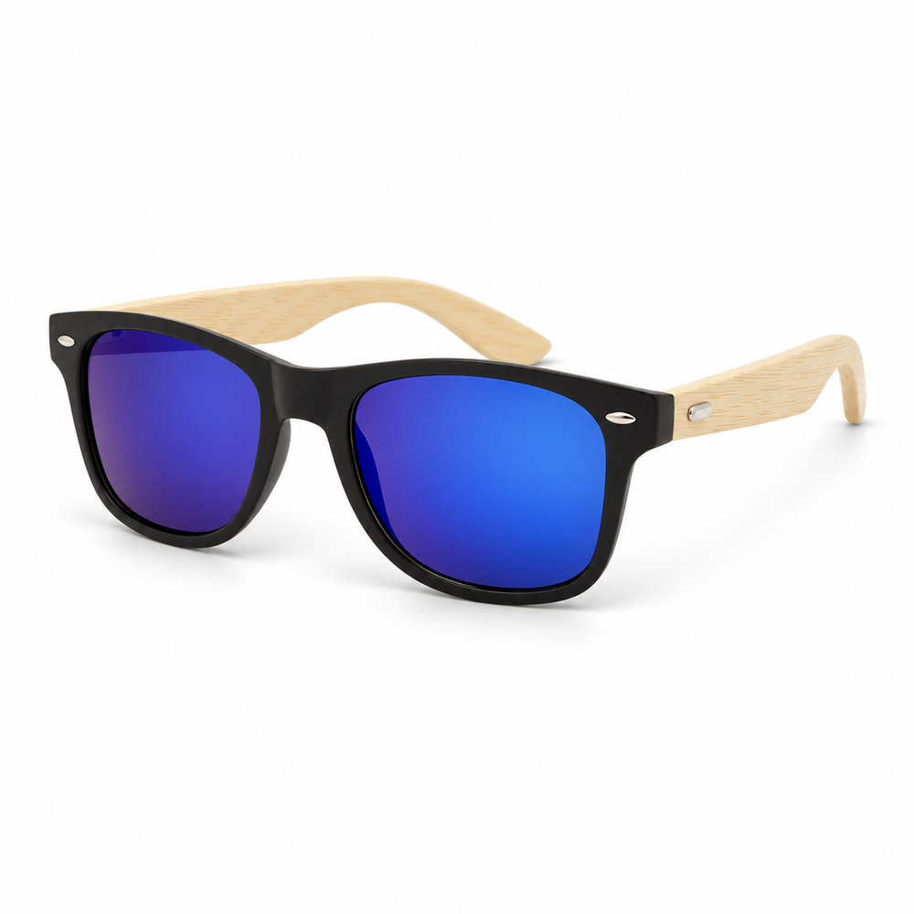 Black Blue Mirror Bamboo
