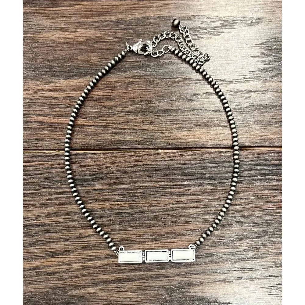 Bar Turquoise Necklace - LECCE