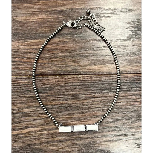 Bar Turquoise Necklace - LECCE