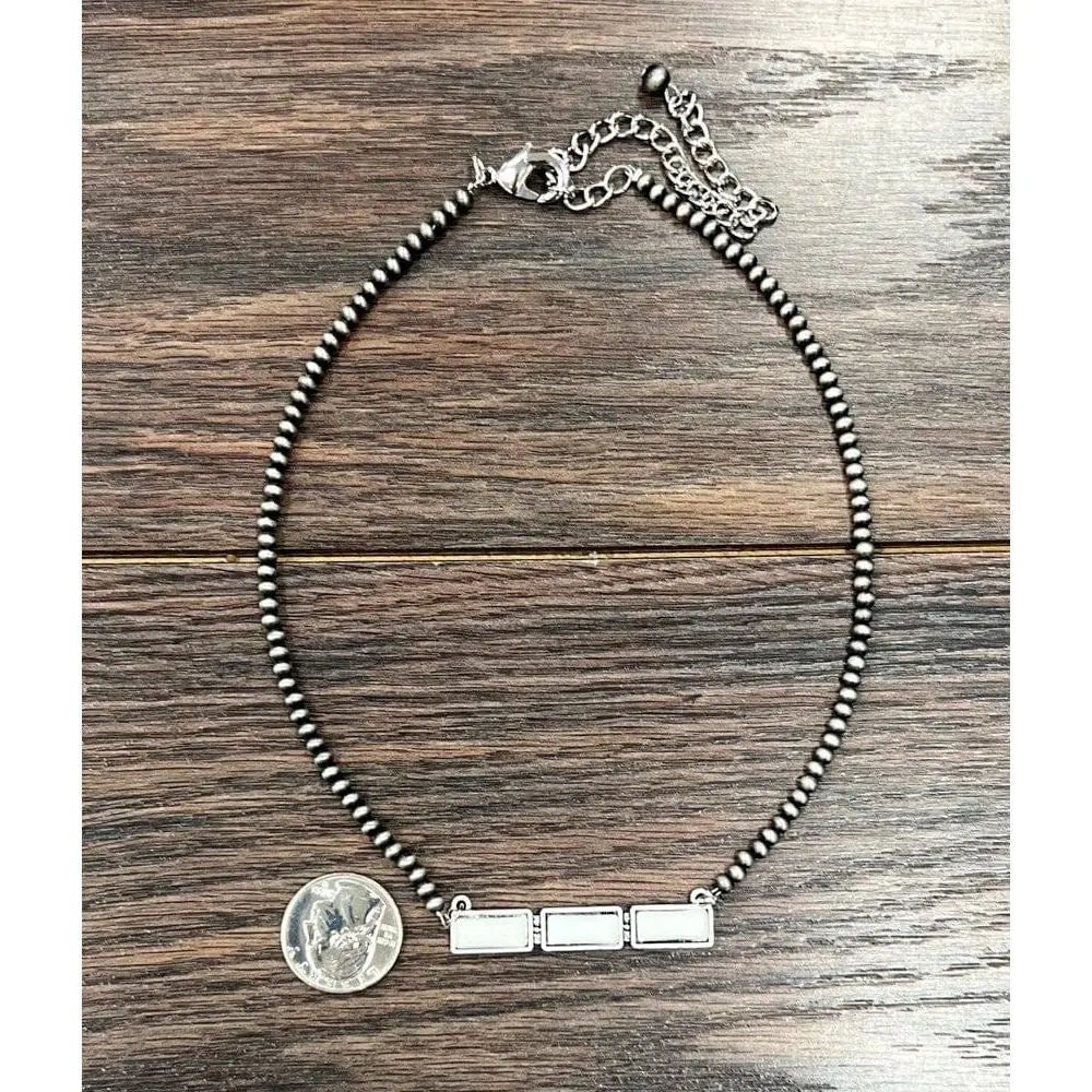 Bar Turquoise Necklace - LECCE