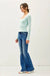 BASIC SQUARE NECK LONG SLEEVE TOP - LECCE