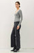 BASIC SQUARE NECK LONG SLEEVE TOP - LECCE