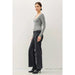 BASIC SQUARE NECK LONG SLEEVE TOP - LECCE
