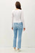 BASIC SQUARE NECK LONG SLEEVE TOP - LECCE