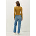 BASIC SQUARE NECK LONG SLEEVE TOP - LECCE
