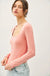 BASIC SQUARE NECK LONG SLEEVE TOP - LECCE