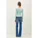 BASIC SQUARE NECK LONG SLEEVE TOP - LECCE