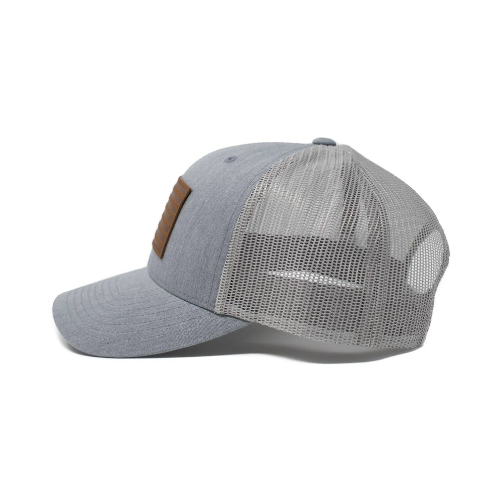 American Flag Hat - Grey 13 Stripes