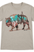 Cactus bison tee on white background