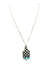 Western Checkered Cattle Tag Pendant Necklace Snowing West